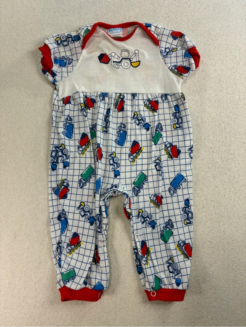 Vintage Little Me Baby Romper & Tam Hat 3 Months Sailboat Nautical USA Cute